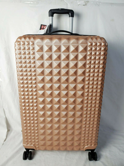 $400 New Steve Madden B-2 Armor Hard Large 28" Luggage Suitcase Pink Upright