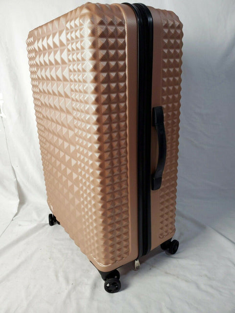 $400 New Steve Madden B-2 Armor Hard Large 28" Luggage Suitcase Pink Upright