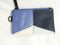 New The Sak Silver Lake Blue White Leather Id Lanyard Colorblock Zip Closer Bag - evorr.com