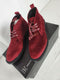 $109 New INC Concepts Men's Salem Velvet Chukka Boots Lace up Red 10.5 US - evorr.com
