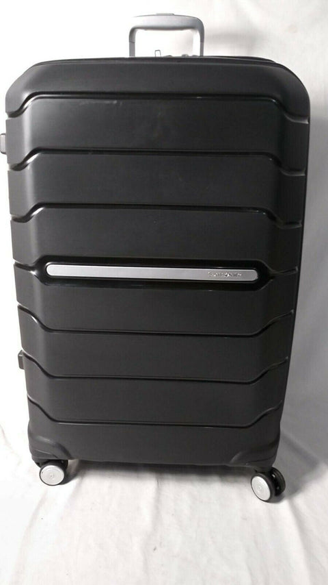 $398 Samsonite Free-form 28" Spinner Suitcase Luggage Black Hard Case TSA Lock