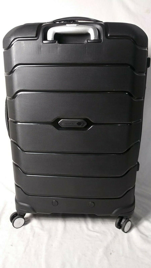 $398 Samsonite Free-form 28" Spinner Suitcase Luggage Black Hard Case TSA Lock