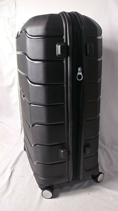 $398 Samsonite Free-form 28" Spinner Suitcase Luggage Black Hard Case TSA Lock