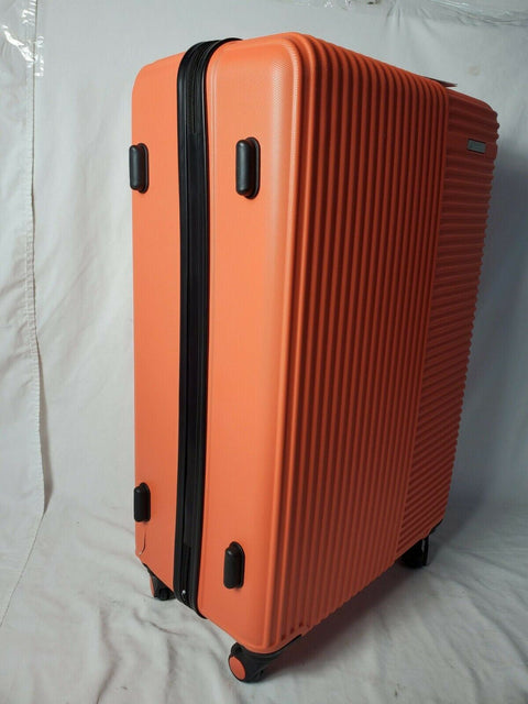 Travelers Club Luggage Basette 28" Check-In Orange Luggage Suitcase upright