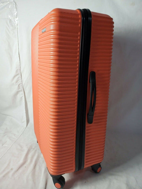 Travelers Club Luggage Basette 28" Check-In Orange Luggage Suitcase upright
