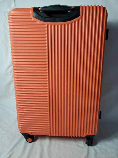 Travelers Club Luggage Basette 28" Check-In Orange Luggage Suitcase upright