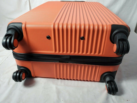 Travelers Club Luggage Basette 28" Check-In Orange Luggage Suitcase upright