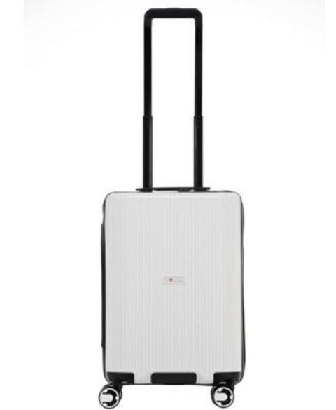 $270 Solite Tavarone White 22" Expandable Hard Spinner Carry On Luggage