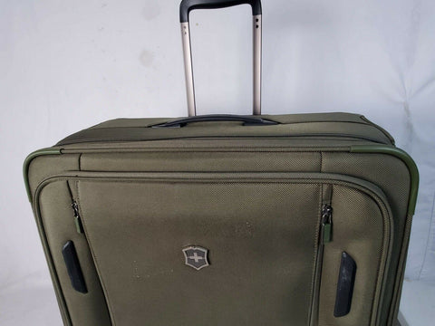 $1000 Victorinox Swiss Army VX Avenue 27.5" Expandable Spinner Suitcase Blue