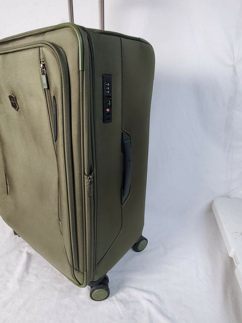 $1000 Victorinox Swiss Army VX Avenue 27.5" Expandable Spinner Suitcase Blue