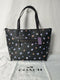 Coach 76383 Women's TAYLOR Vintage Rose Print Tote Black Multi Logo Bag NEW $195