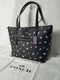 Coach 76383 Women's TAYLOR Vintage Rose Print Tote Black Multi Logo Bag NEW $195