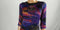 $149 Ralph Lauren Women Multi Printed 3/4 Sleeve Tunic Dress Chiffon Size 4 - evorr.com