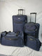$200 TAG Springfield III Blue 4 Piece Luggage Set Expandable Suitcase Navy