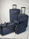 $200 TAG Springfield III Blue 4 Piece Luggage Set Expandable Suitcase Navy