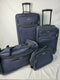 $200 TAG Springfield III Blue 4 Piece Luggage Set Expandable Suitcase Navy
