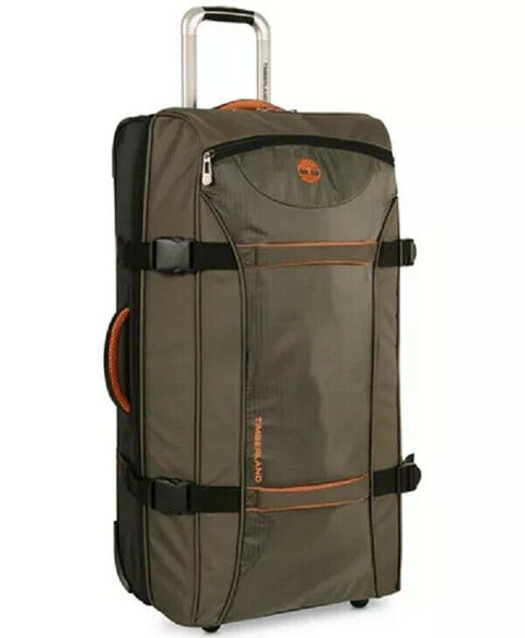 $300 New Timberland Twin Mountain 22"  Wheeled Carry On Hiking Duffel Bag Green