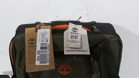 $300 New Timberland Twin Mountain 22"  Wheeled Carry On Hiking Duffel Bag Green