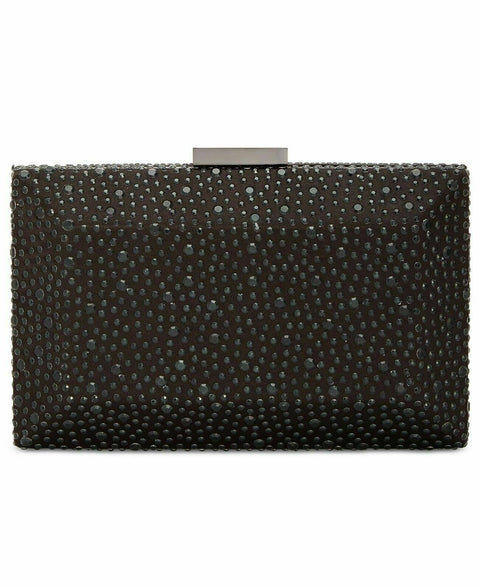 Inc International Concepts Femmes Jessaca Pierre Boite Chaîne Pochette Noir - evorr.com
