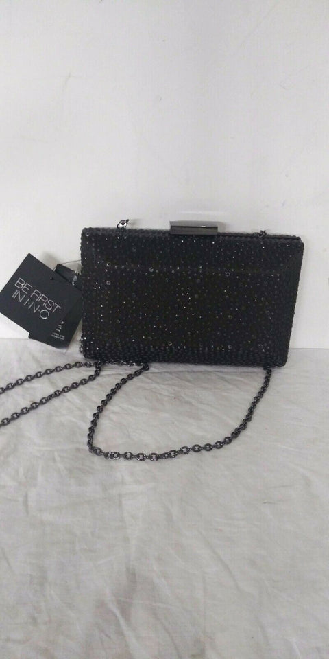 Inc International Concepts Femmes Jessaca Pierre Boite Chaîne Pochette Noir - evorr.com
