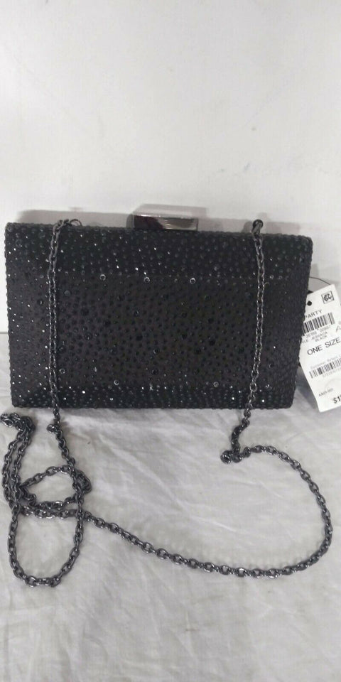 Inc International Concepts Femmes Jessaca Pierre Boite Chaîne Pochette Noir - evorr.com