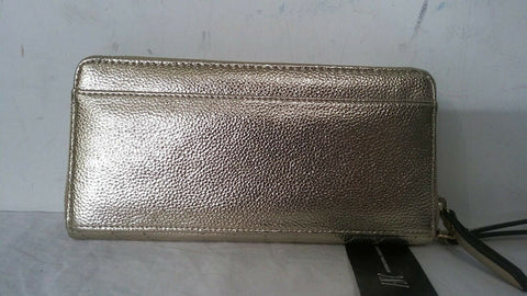 Neuf I. N.c. Glamour Métallique Matelassé Zip-Autour Crédit Cartes Wallet Sac Or - evorr.com