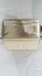 New I.N.C. Glam Metallic Quilted Zip-Around Credit Cards Wallet Bag Gold - evorr.com