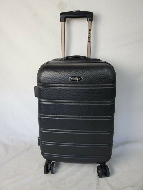 $260 New Rockland Melbourne 20" Carry On Hard Expandable Luggage Suitcase Black