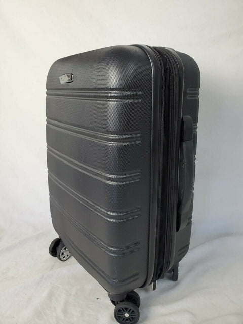$260 New Rockland Melbourne 20" Carry On Hard Expandable Luggage Suitcase Black