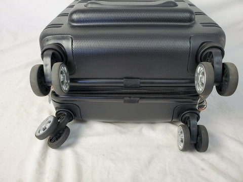 $260 New Rockland Melbourne 20" Carry On Hard Expandable Luggage Suitcase Black