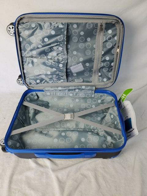 $240 New Rockland Sonic ABS Gray Spinner Luggage Carry On Suitcase 20"
