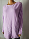 INC International Women Dolman Sleeves Purple Ribbed Pullover Blouse Top Plus 1X