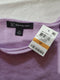 INC International Women Dolman Sleeves Purple Ribbed Pullover Blouse Top Plus 1X