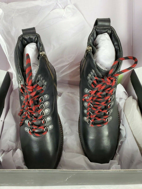 $109 New Bar III Men's Whitaker Leather Boots Lace Up Black Size 11 US - evorr.com