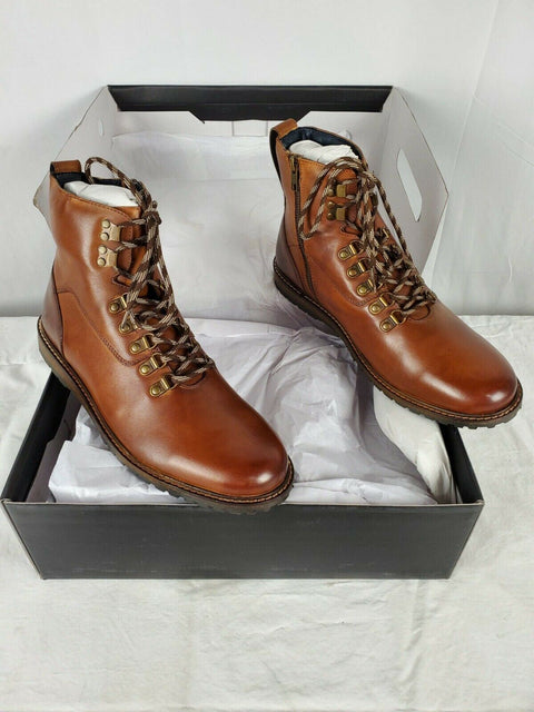 $109 New Bar III Men's Whitaker Leather Boots Lace Up Brown Size 10 US - evorr.com