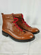 $109 Guess Men's GM Ruskin Alpine Ankle Boots Brown Lace UP Leather Size 11.5 - evorr.com