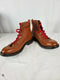 $109 Guess Men's GM Ruskin Alpine Ankle Boots Brown Lace UP Leather Size 11.5 - evorr.com