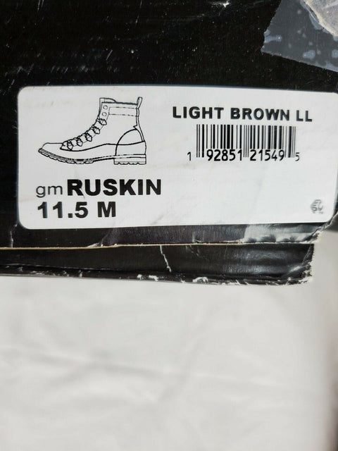 $109 Guess Men's GM Ruskin Alpine Ankle Boots Brown Lace UP Leather Size 11.5 - evorr.com