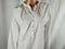 Free People Women's Long Bubble Sleeve Henley Button Tunic Blouse Top White M - evorr.com