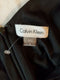 New Calvin Klein Women's Scoop-Neck Long Maxi Dress Ruched Waist Glitter Size 8