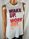 NIKE Women's Sleeveless Dri-Fit Wake Up Work Out Gym Active White Pullover Top S - evorr.com