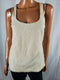 Lauren Ralph Lauren Women Sleeveless Embellish Blouse Top Tank Ivory Size 2 - evorr.com