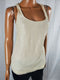 Lauren Ralph Lauren Women Sleeveless Embellish Blouse Top Tank Ivory Size 2 - evorr.com