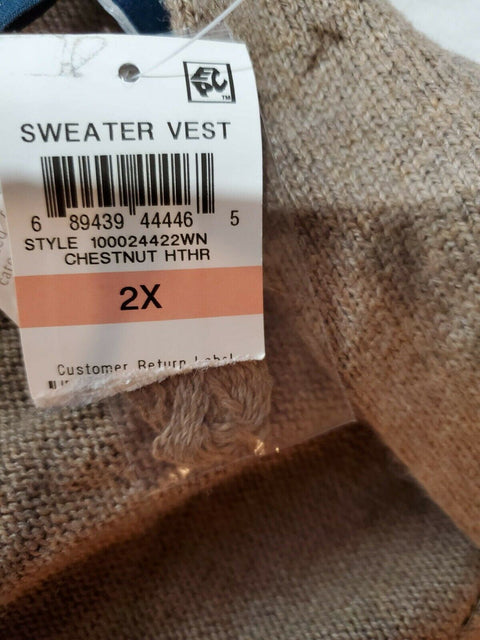 Karen Scott Women's Sleeveless Front-Open Knit Pocket Cardigan Shrug Top Plus 2X - evorr.com
