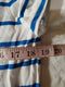Lauren Ralph Lauren Women Short Sleeve T-Shirt Blouse Top White Blue Striped M - evorr.com