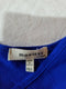 New Monteau Women's 3/4 Bell Sleeve Blue Scoop Neck Peplum Blouse Top Petite XS - evorr.com