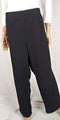 New Karen Scott Women Pull On Straight Leg Fleece Casual Pants Black Plus 1X - evorr.com