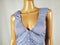 Intimately Free People Women's Sleeveless Purple Ruched V-neck Blouse Top Size S - evorr.com