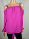 INC CONCEPTS Women's Off the Shoulder Long Sleeve Pink Knot Blouse Top Plus 2X - evorr.com