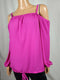 INC CONCEPTS Women's Off the Shoulder Long Sleeve Pink Knot Blouse Top Plus 2X - evorr.com